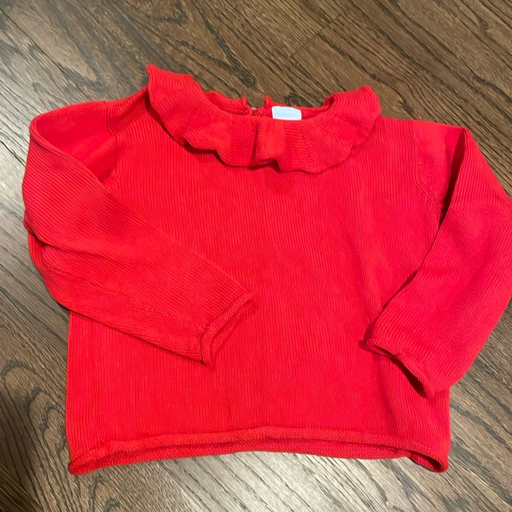 Holiday red sweater size 8, Bella bliss